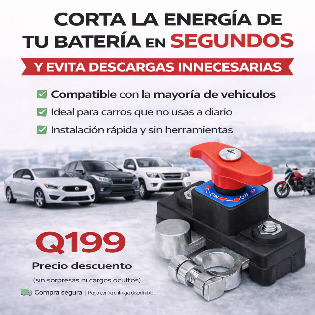 BatterySafe™ - Corta corriente batería automóvil