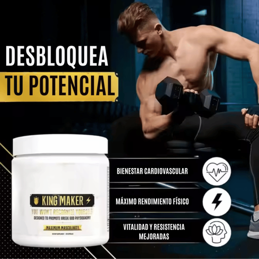 KING MAKER™ - POTENCIADOR DE TESTOSTERONA + ENVÍO GRATIS🎁