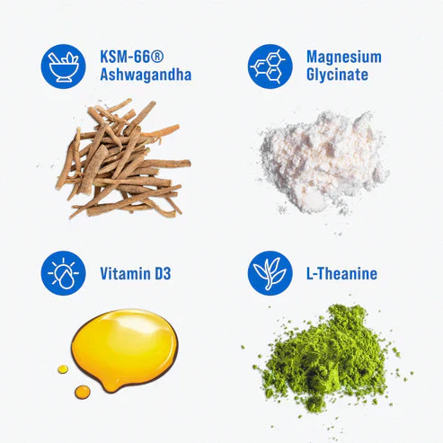 NELLO SuperCalm - Relajante Natural con Ashwagandha y Glicinato de Magnesio que Reduce el Cortisol y Mejora el Enfoque Total + Envío Gratis 🎁