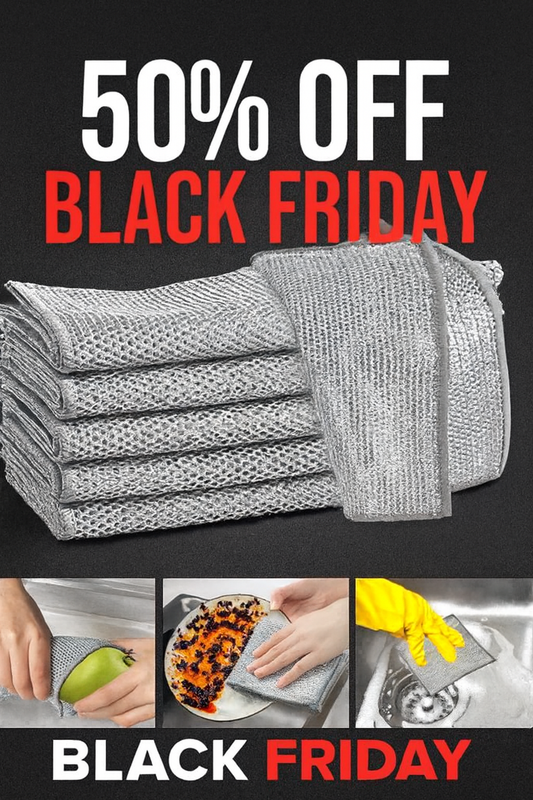 LIMPIADOR TOALLA MULTIUSOS DE ALAMBRE / Fuerte y Resistente a Rayones para Cada Limpieza