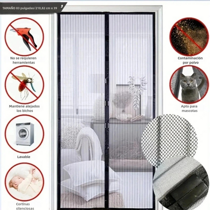 Protégete del Dengue Que Crece Cada Dia En Guatemala-Mosquitera Magnética Anti-Bichos–Disfruta Aire Fresco Sin Moscas Ni Zancudos + ENVIO GRATIS🎁