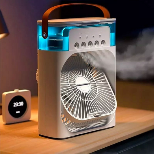 Air Cooler Pro: Aire Acondicionado Portátil 3 en 1 (Luz LED + Humidificador)+ENVIO GRATIS🎁