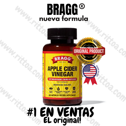 Bragg® Sidra de Manzana  PREMIUM Capsulas l Salud Digestiva y Perdida de Peso